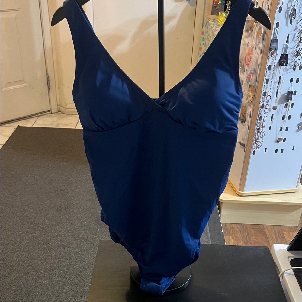 Uniqlo Deep Blue Adjustable-Strap One-Piece